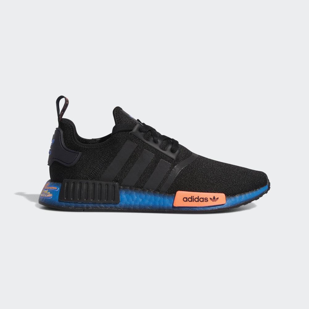 Adidas Men's NMD_R1 Originals Shoes Black/Coral/Blue Ireland FV8524